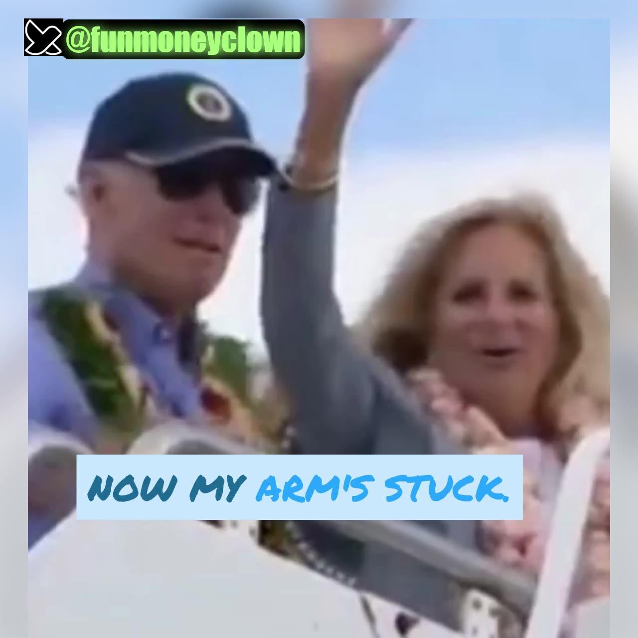 Joe JoJo Biden leaves Maui, Hawaii - Parody