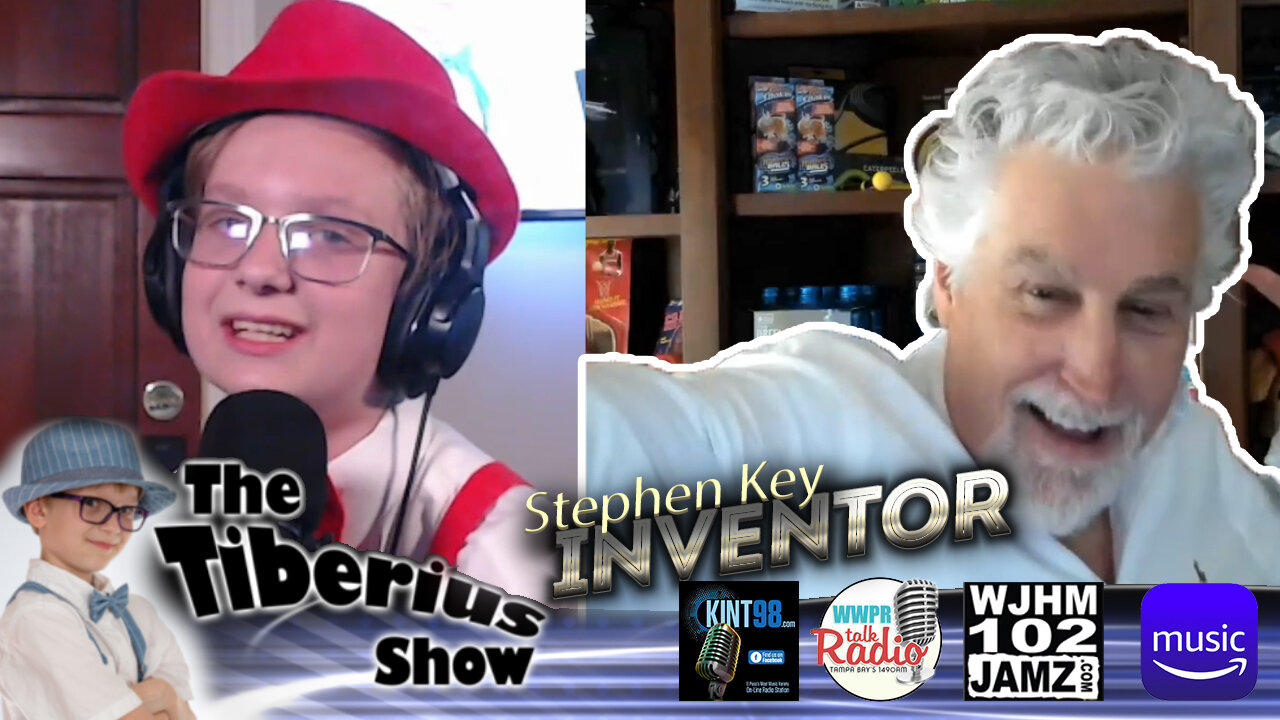 Stephen Key Gives YOU The Keys To  Invention On The Tiberius Show Kid Podcaster Podcast