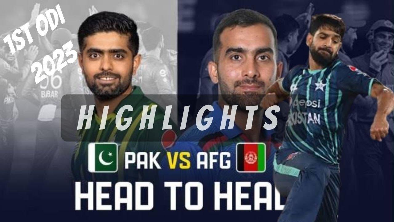 PAKISTAN VS AFGHANISTAN | FULL HIGHLIGHTS 1ST ODI 2023 | Haris Rauf Man of the Match