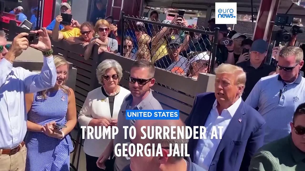 Former US president Trump set to surrender in Georgia over election charges
