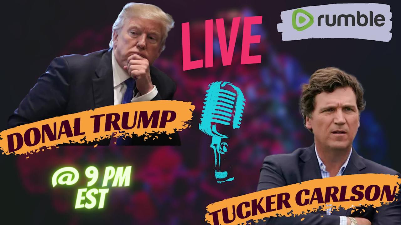 Tucker Carlson interviews Donald J. Trump during GOP first debate