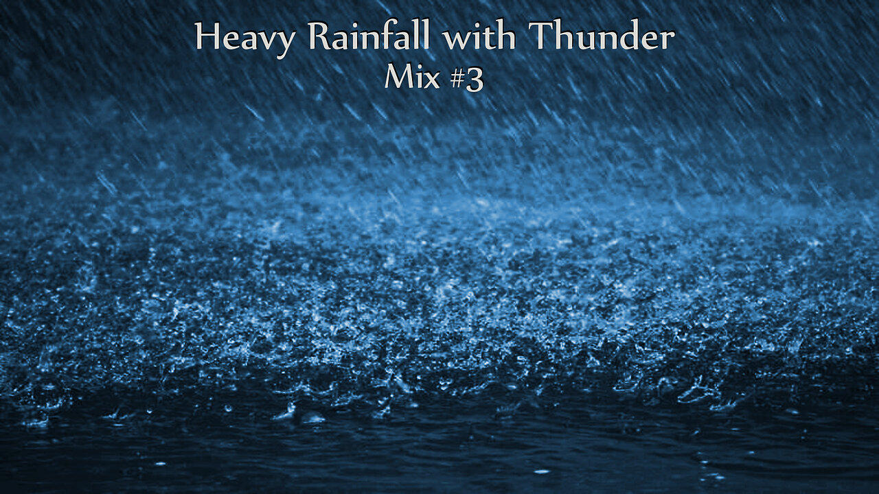 Relaxing Heavy Rainfall with Thunder - Sounds for sleep and relaxation