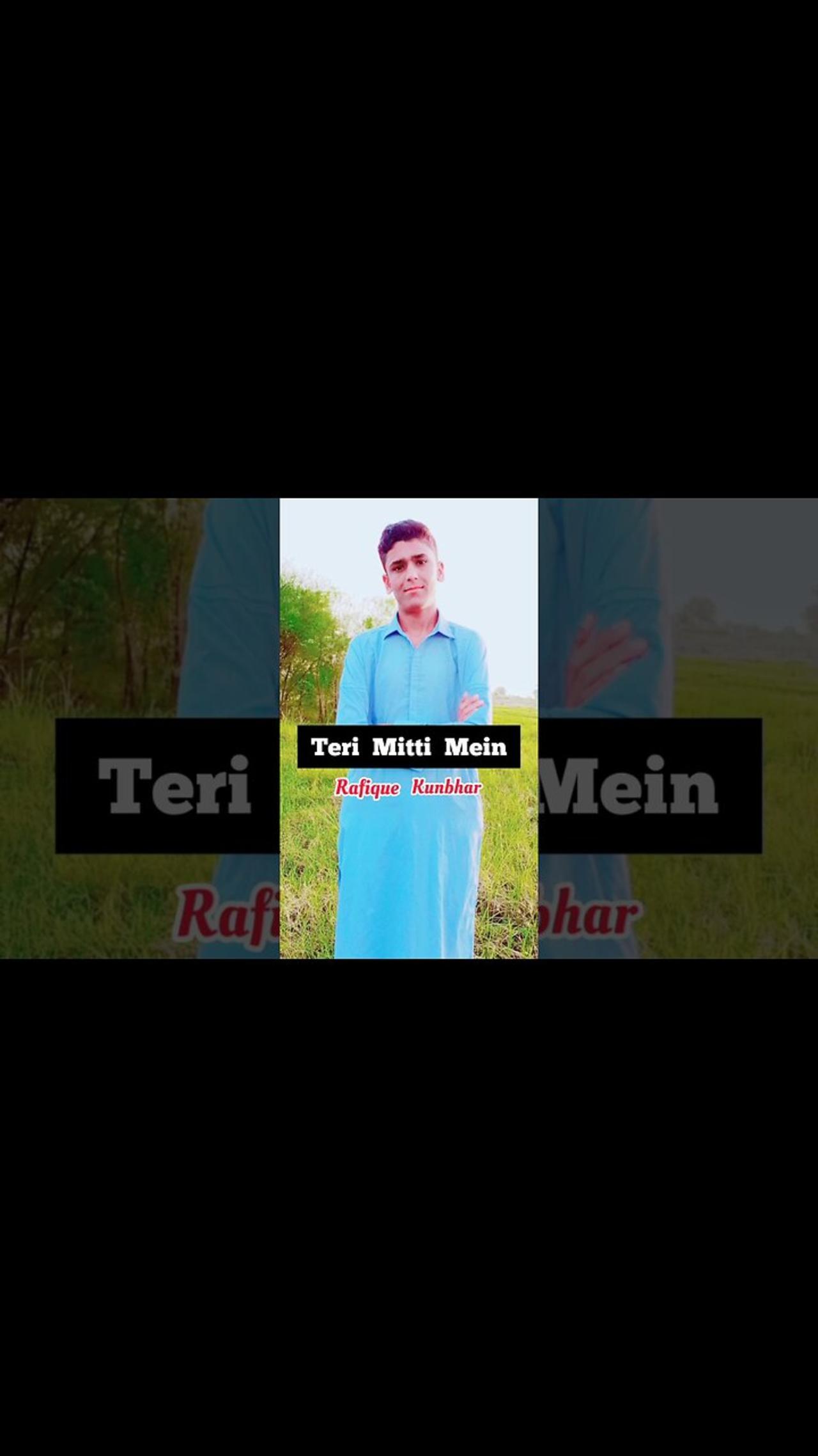Teri Mitti Mein Mil Jawa | Cover song | Rafique Kunbhar #shorts