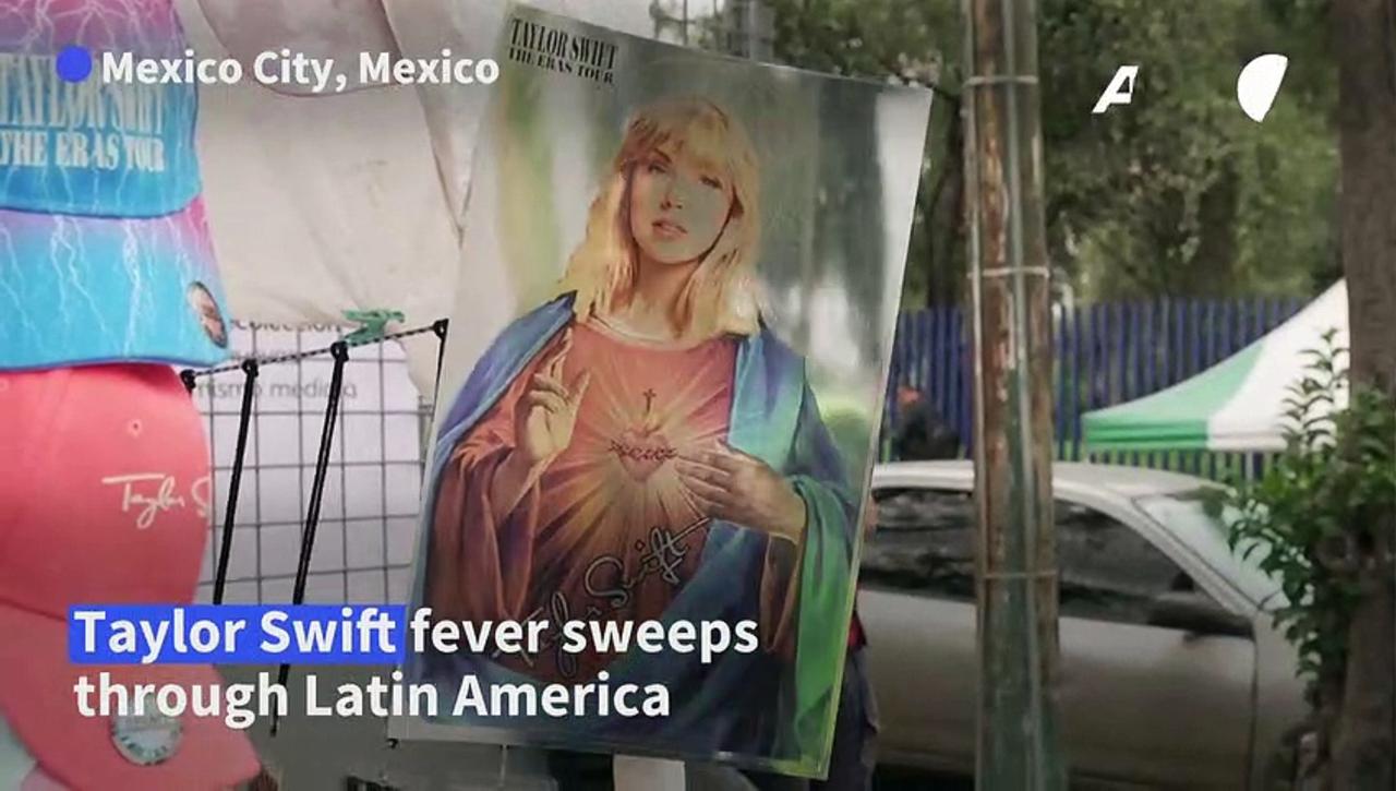 Taylor Swift fans gather hours before Latin America tour begins in Mexico