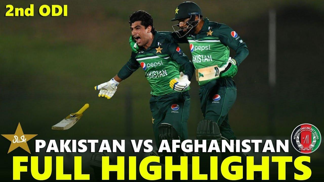 Pakistan vs Afghanistan 2nd ODI Match Full Highlights | PAK vs AFG Today Full Match Highlights 2023