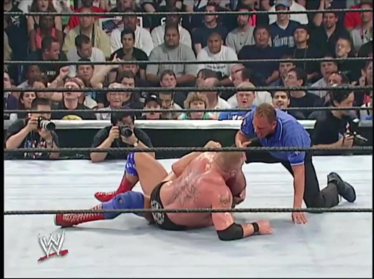 Kurt angle vs Brock Lesnar