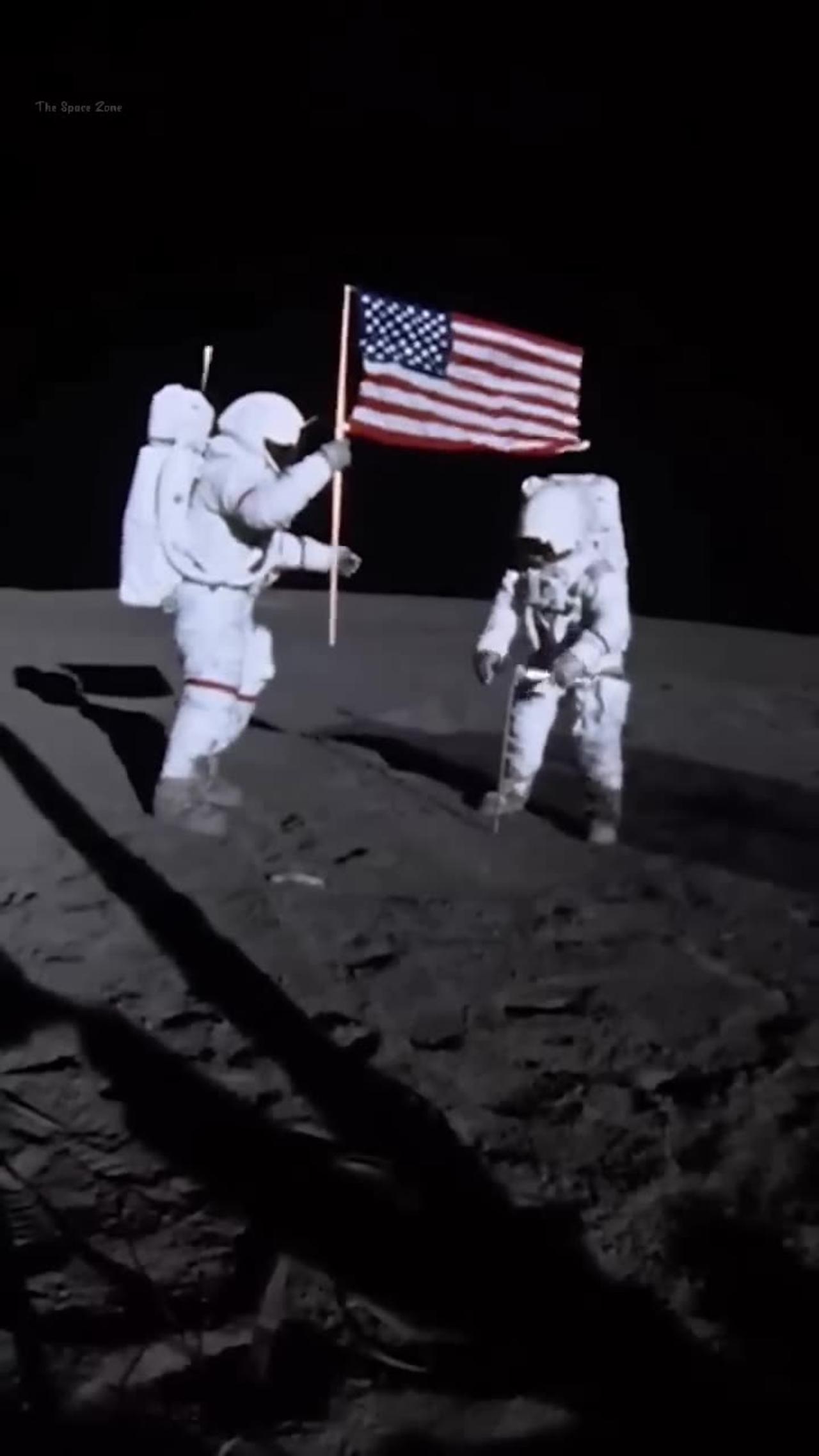 Neil Armstrong's Moon landing video
