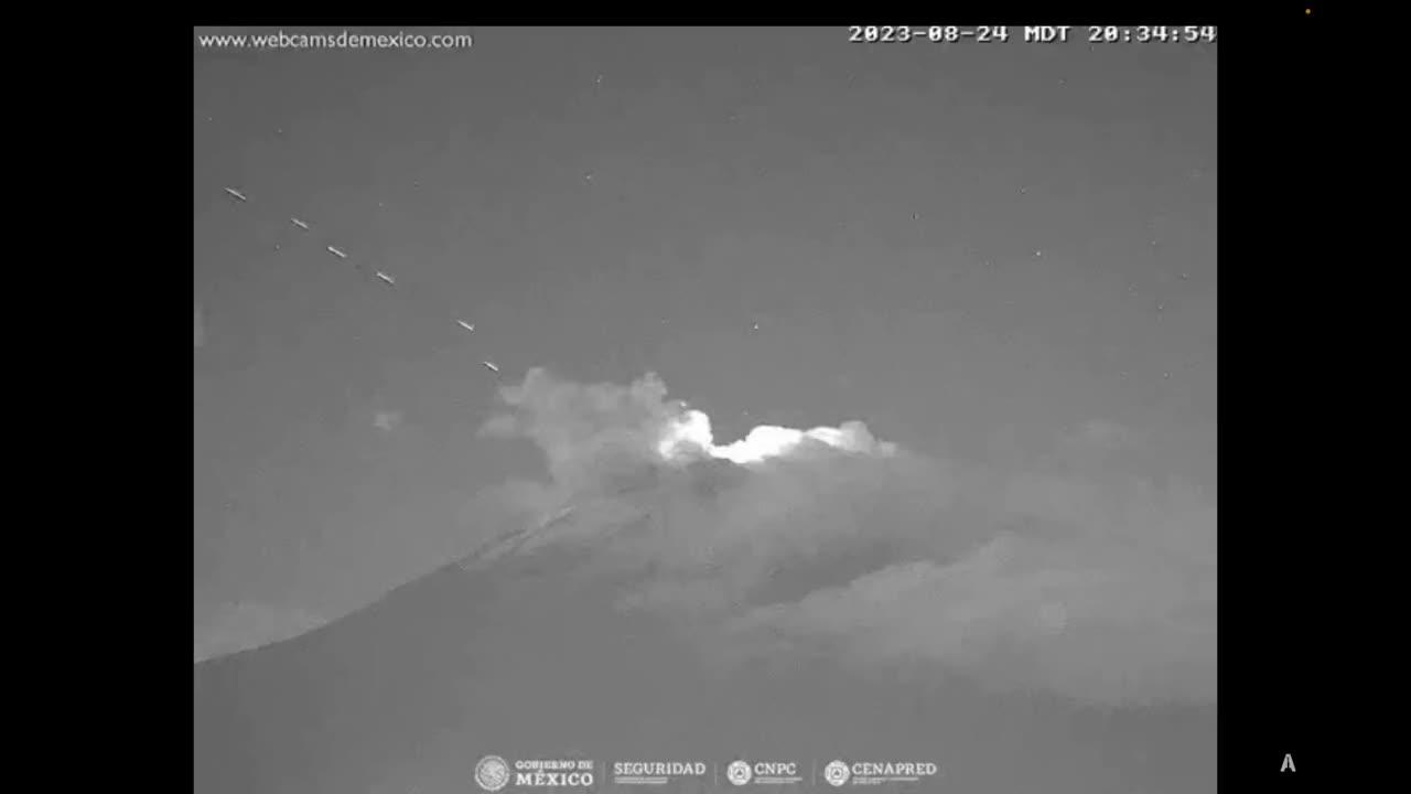 ⚡️⚠️ END TIME – At least 20 UFO emerged  from the Popocatépetl Volcano, Mexico.