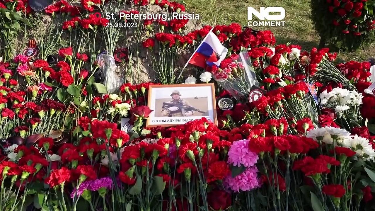 WATCH: Wagner supporters pay tribute to mercenary leader, Yvgeny Prigozhin