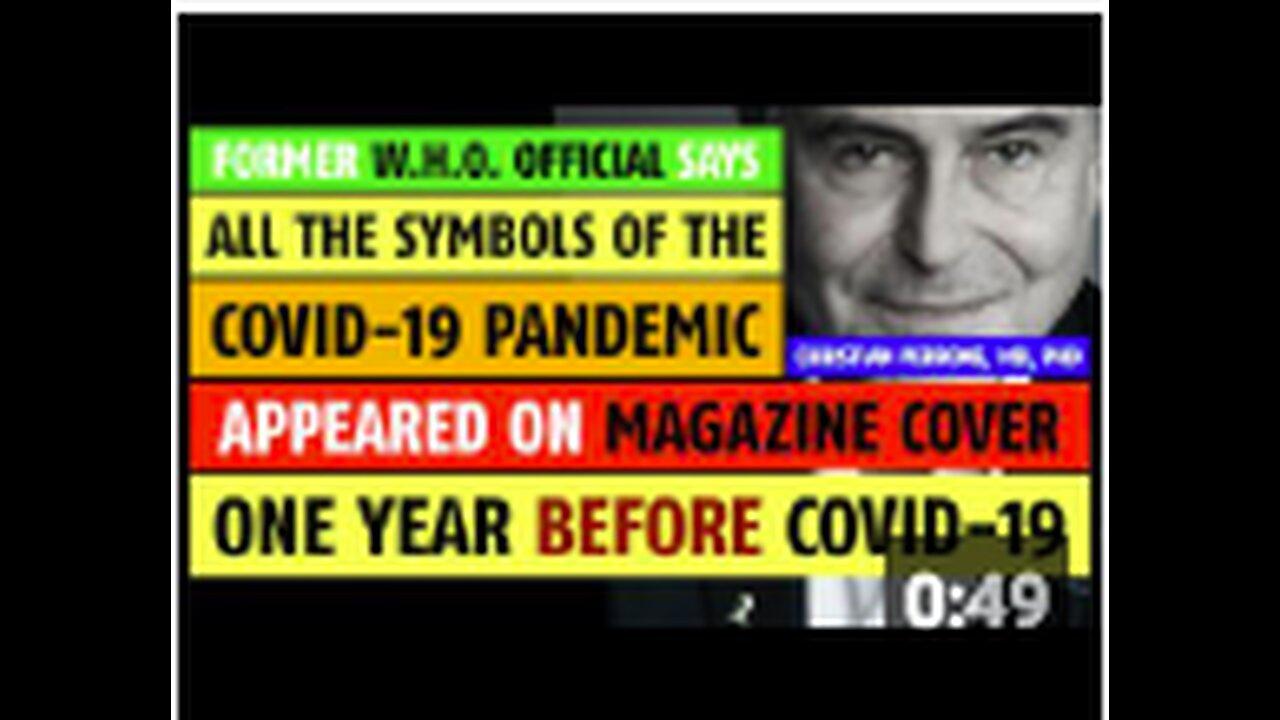 All the symbols of the COVID pandemic appeared on a magazine cover one-year before Covid-19