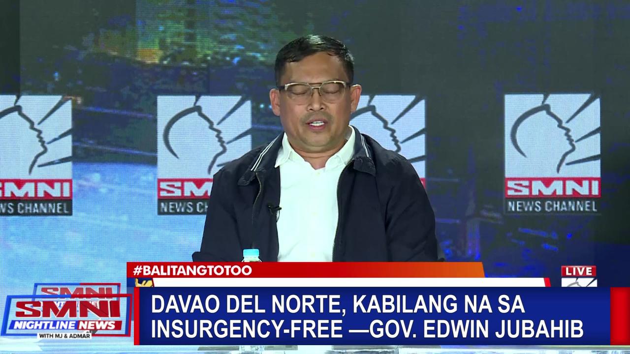Davao Del Norte, kabilang na sa insurgency-free —Gov. Edwin Jubahib