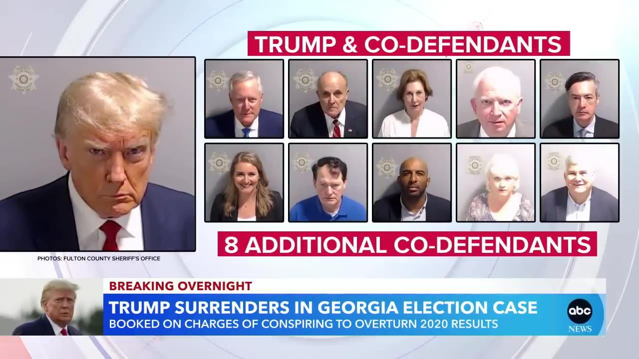 Trump surrenders in Georgia election case | GMA