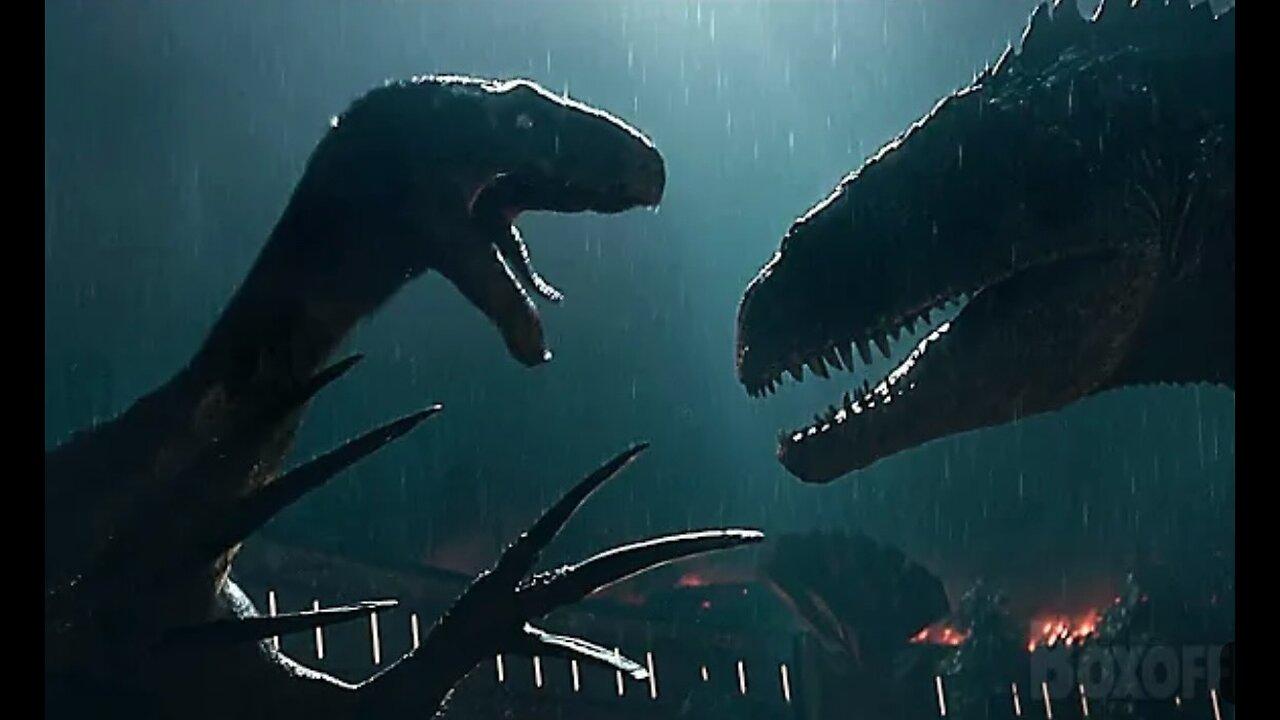 T-Rex & Therizinosaurus VS Giganotosaurus | Jurassic World: Dominion Final Fight