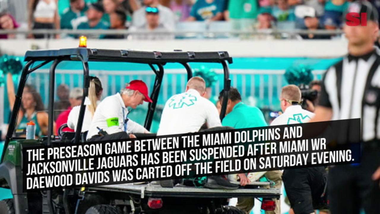 Dolphins-Jaguars Game Canceled After Rookie Daewood Davis Injured, Carted Off Field