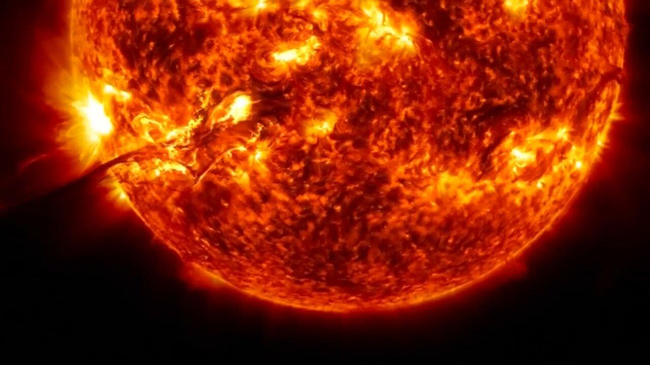 Real video of The Sun | 4K quality | Space satellite
