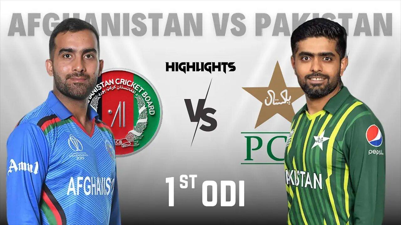 Pakistan VS Afghanistan 1st ODI 2023 highlights messive win by Pakistan.