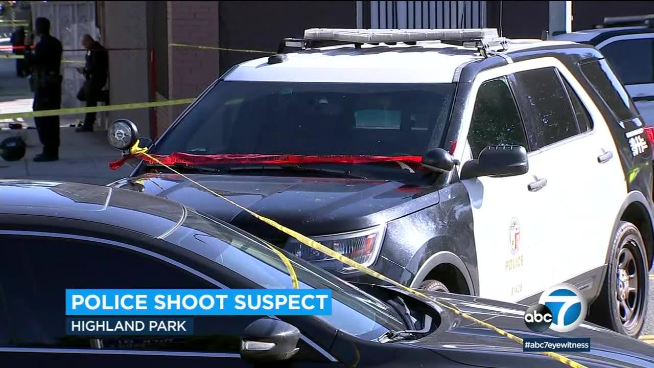 Knife-wielding suspect shot during police shooting in Highland Park
