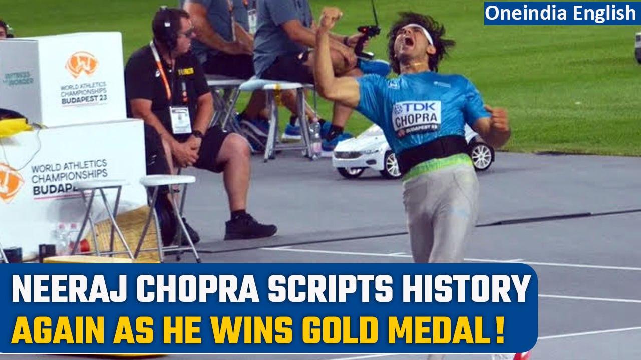 Neeraj Chopra becomes first Indian to win gold medal in World Athletics Championships |Oneindia News