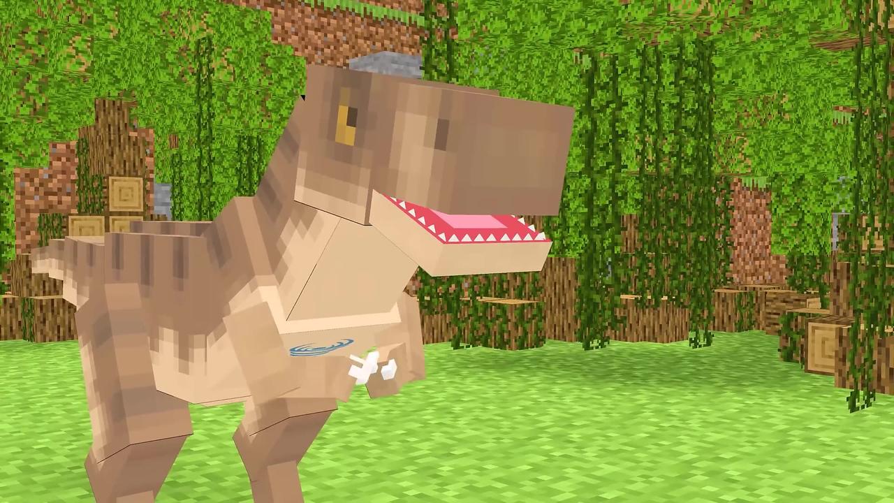 Monster School Fire Prince Zombie and Brave Baby Dinosaur - Sad Story - Minecraft Animation