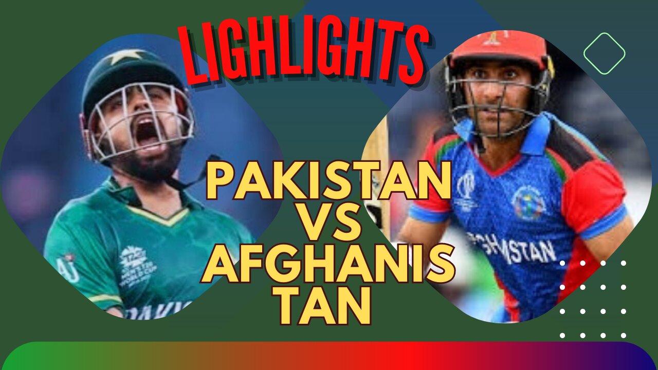 Pakistan VS Afghanistan 2023 odi Asia cup
