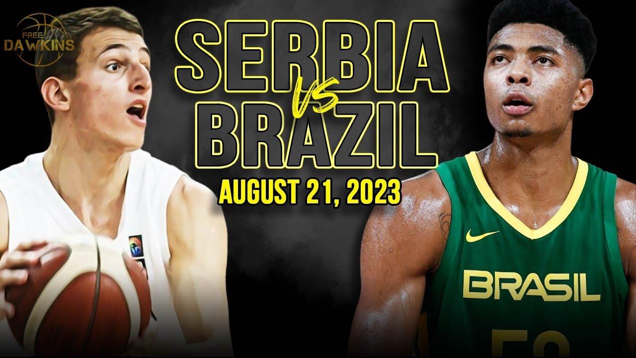 Serbia vs Brazil Full Game Highlights _ FIBA WC Warm-Up _ August 21, 2023 _ FreeDawkins