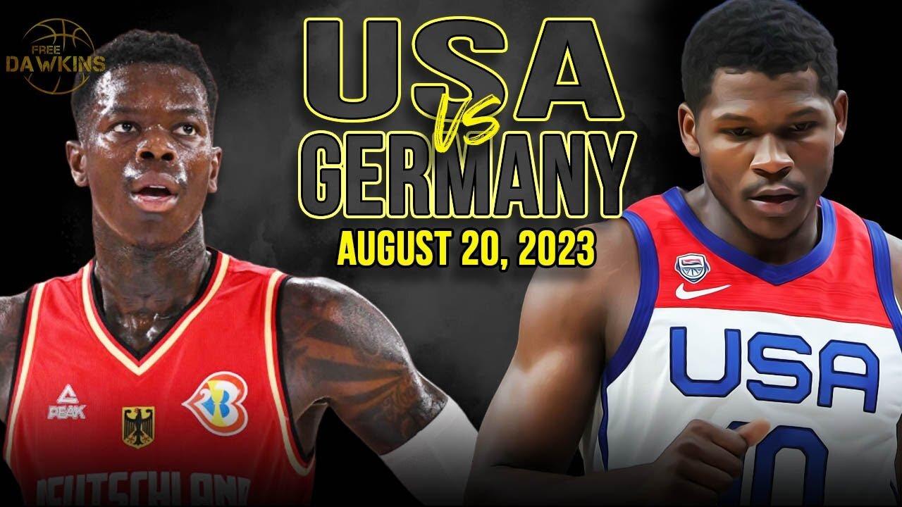 USA vs Germany Full Game Highlights _ FIBA World Cup Warm-Up _ August 20, 2023 _ FreeDawkins