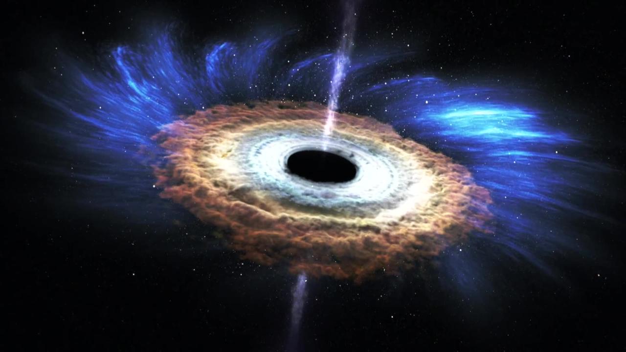 NASA Massive Black Hole Shreds passing Star