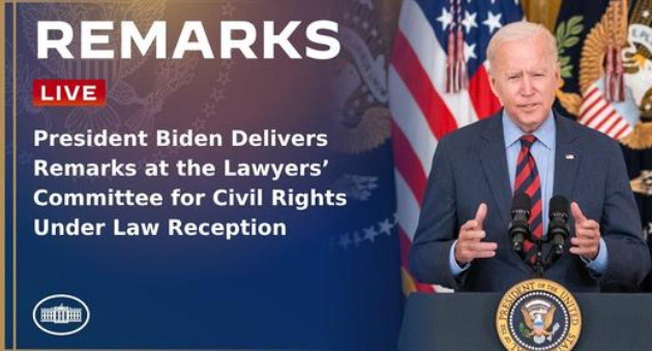 President Biden Delivers Remarks at the Lawyers’ Committee for Civil Rights Under Law Reception