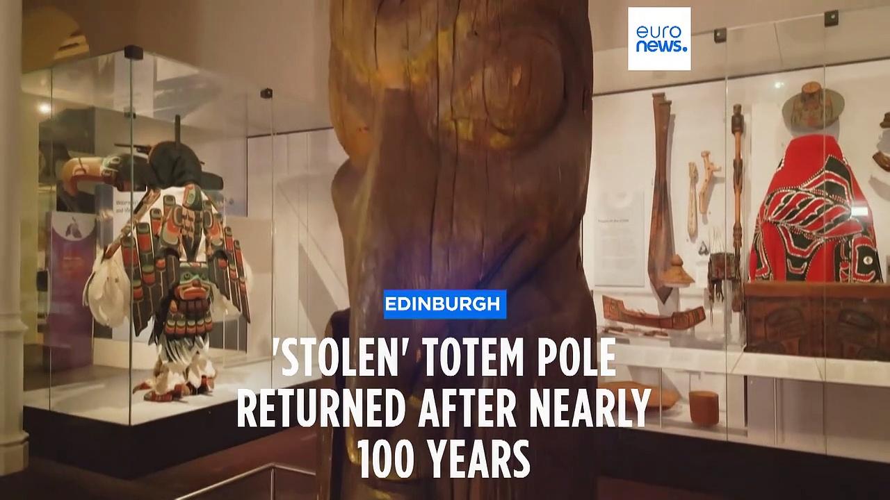 Artefacts row: 'Stolen' totem pole set to return from Scotland to Canada