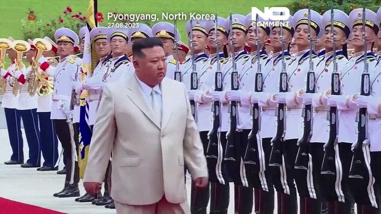 Watch: North Korean leader Kim Jong Un visits Navy headquarters with his daughter