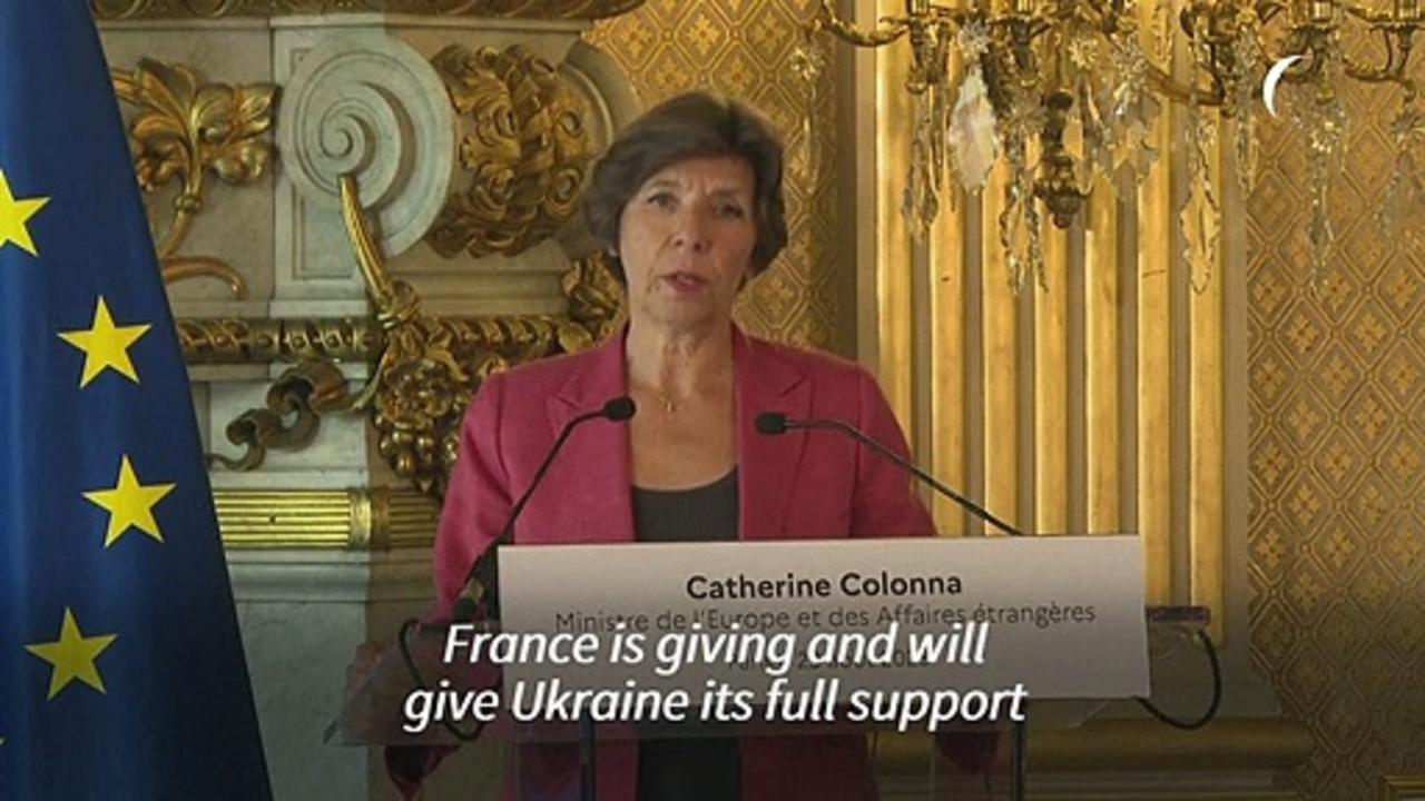 France will support Ukraine 'for as long as it takes,' says Foreign Minister