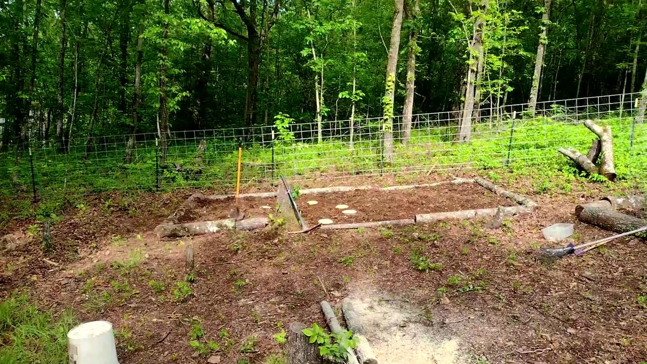 The making of a garden bed