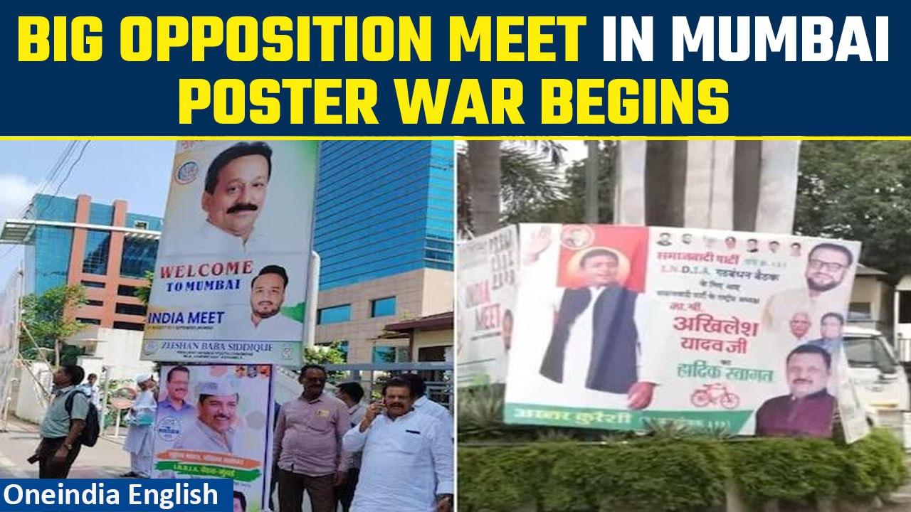 INDIA Opposition Alliance Big Meet in Mumbai, poster war begins | Oneindia News