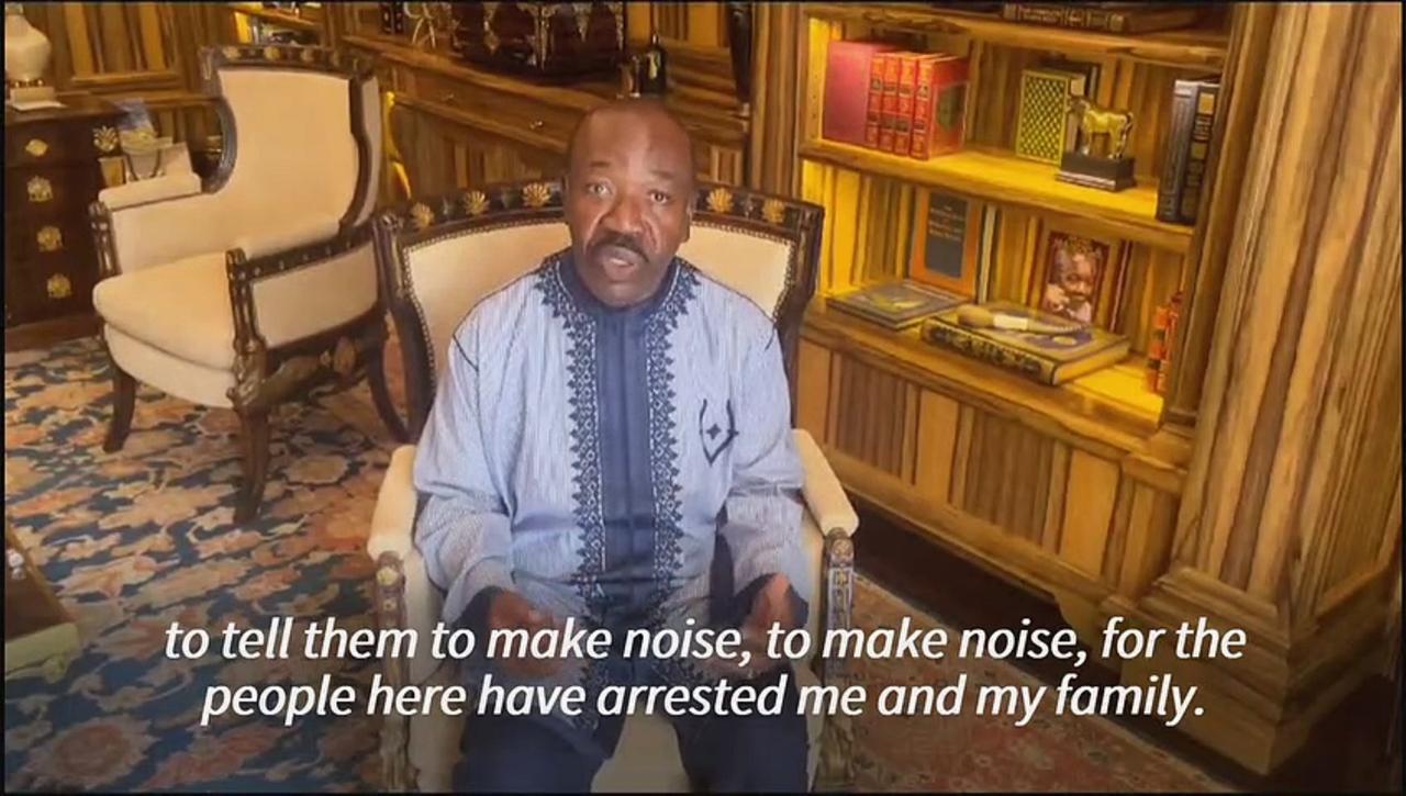 From house arrest, Gabon President Bongo calls on his friends around world to 'make noise'