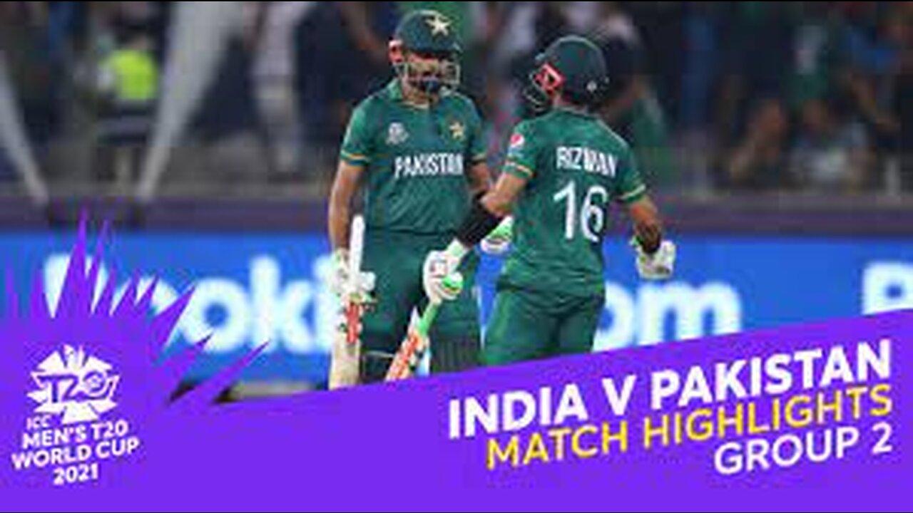 India vs Pakistan Match Highlights T20 World Cup 2021