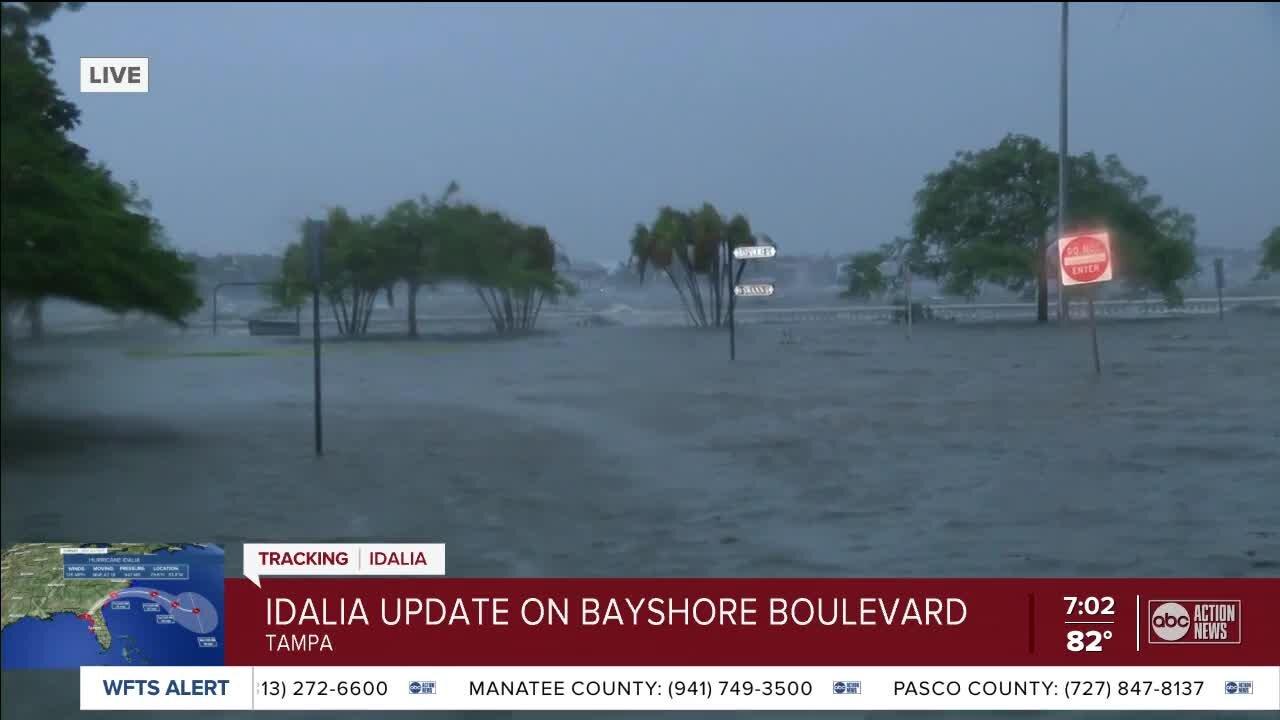 Reporter Larissa Scott provides an update from Bayshore Boulevard