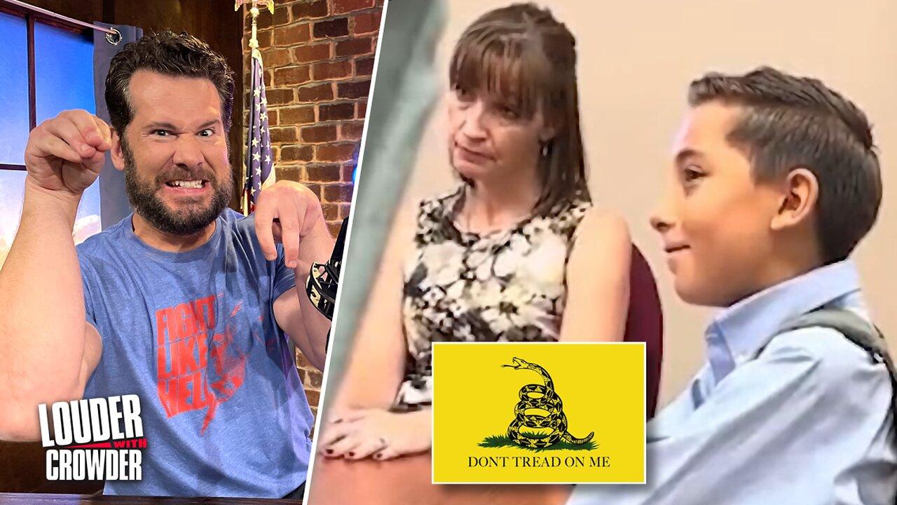 🔴 Gadsden Flag Controversy: Woke School Tries Treading on Based 12-Year-Old! | Louder with Crowder