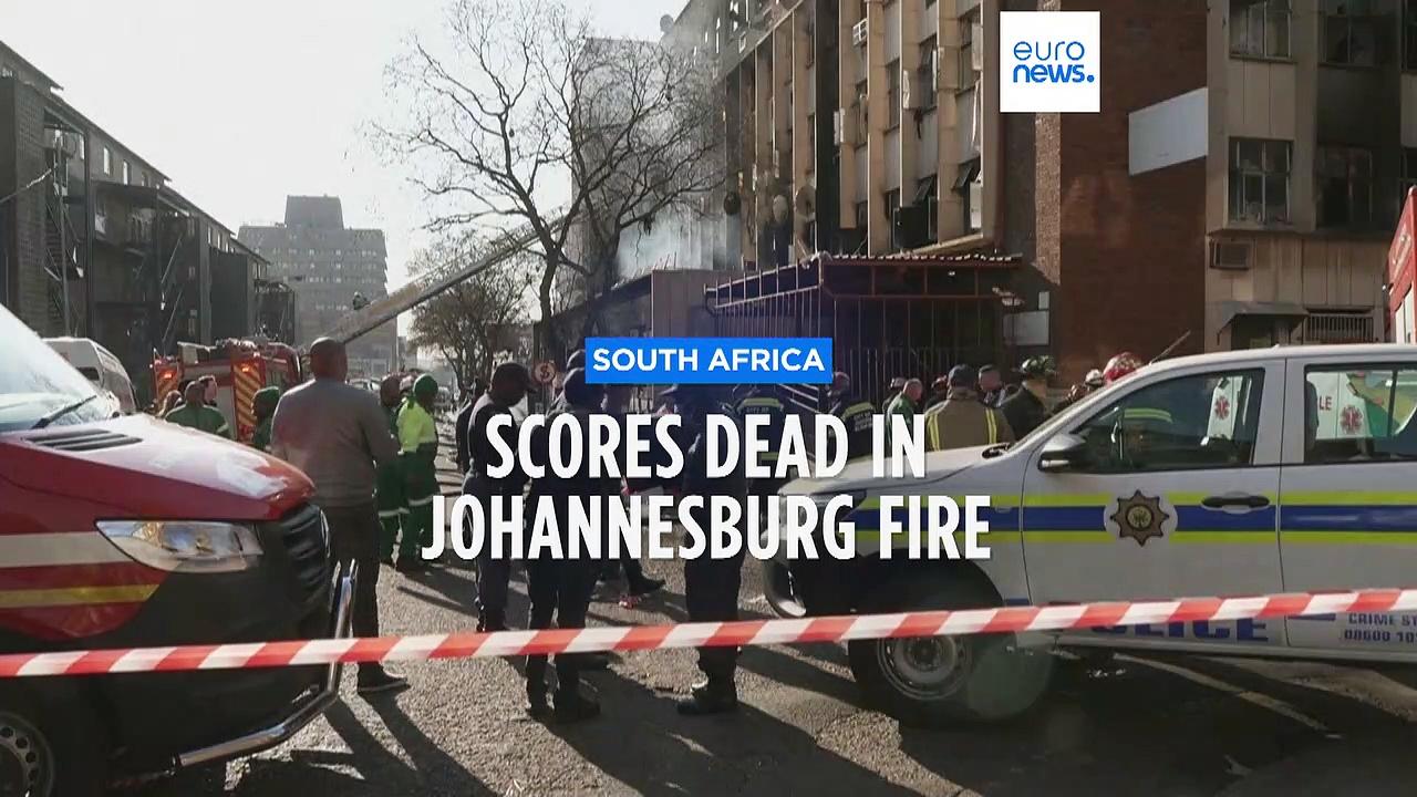 A building fire has killed at least 58 people, many homeless, in Johannesburg