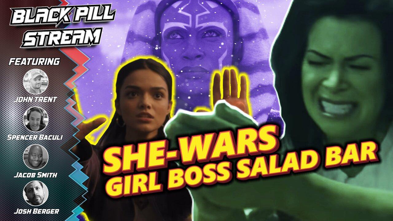 Ahsoka Space Parkour! She-Hulk NEWS! Rachel Zegler's War On Sanity | Black Pill Stream
