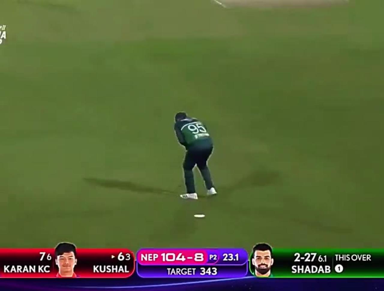 pakistan vs nepal yesterday cricket match highlights