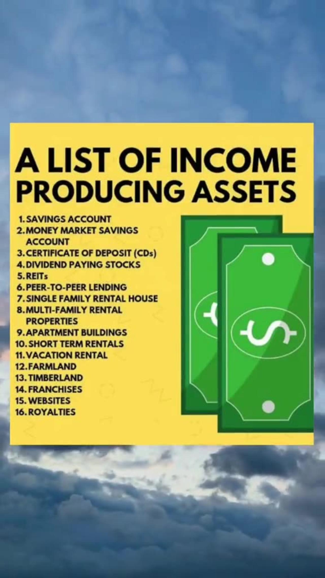 "16 Incredible Income-Producing Assets to Secure Your Financial Future"