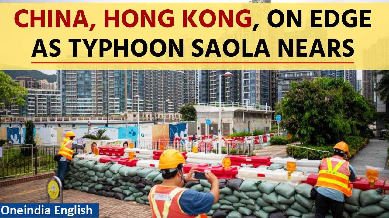 Typhoon Saola: Hong Kong shuts schools and airports; China issues highest level of alert | Oneindia