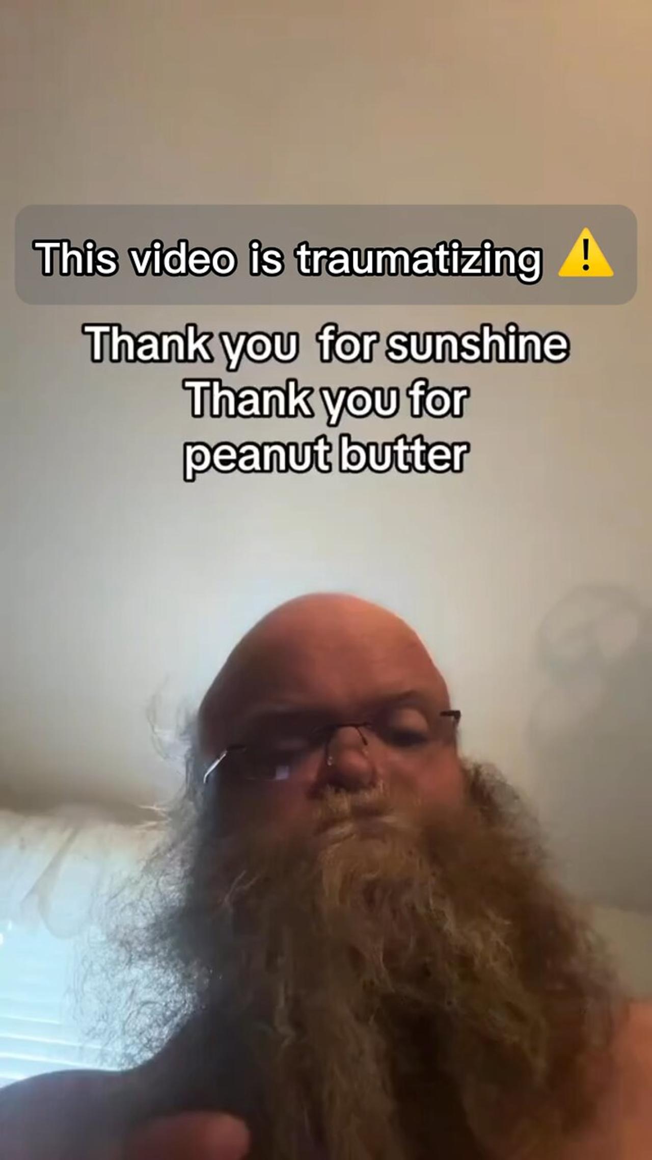 Really said thank you for peanut butter