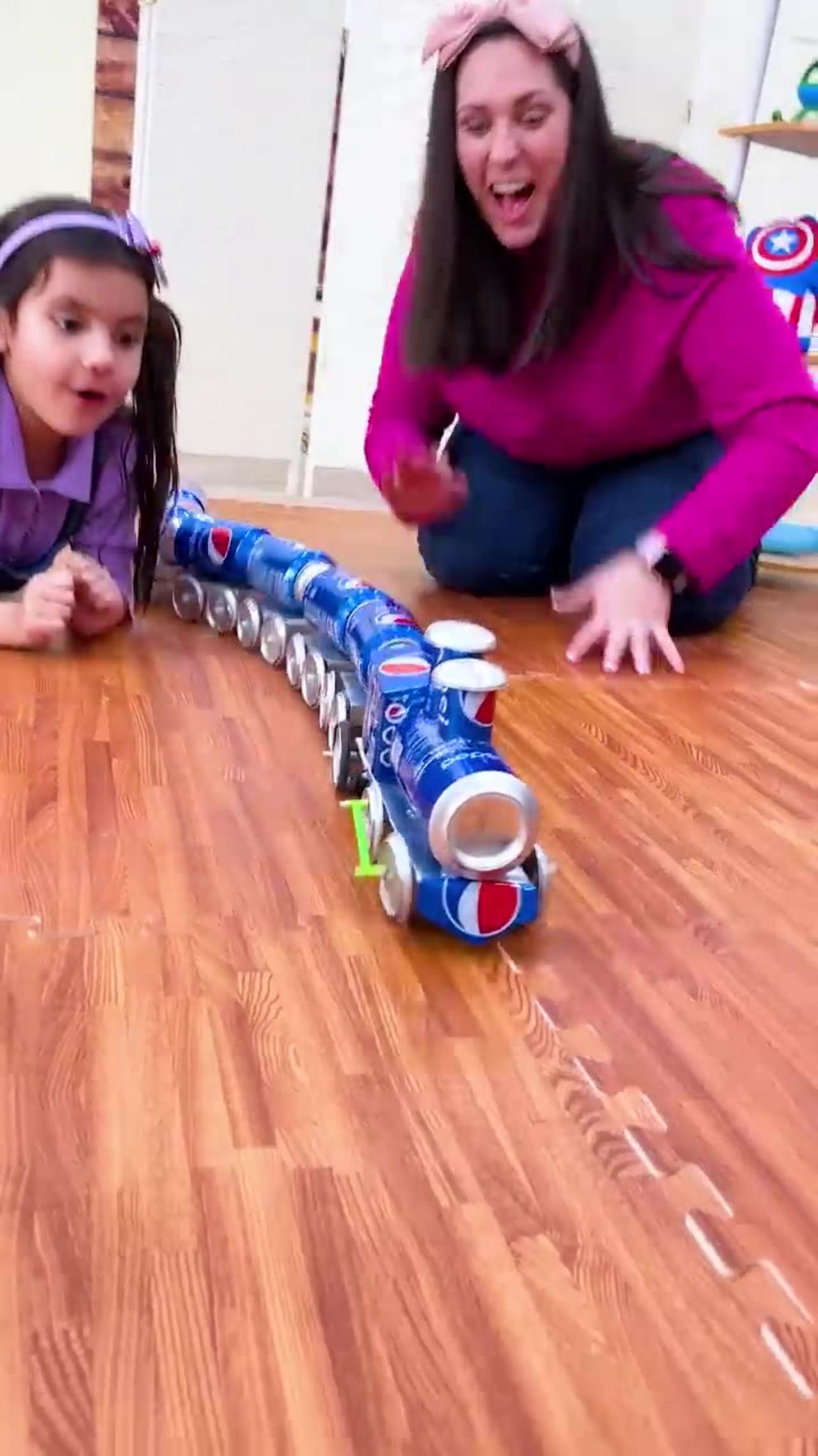 Train Toy Made From Pepsi Cans, #Eco Adventure, #Recyclying Fun
