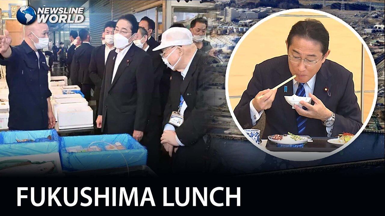 Japan PM Kishida, officials eat fish from Fukushima wastewater disposal site