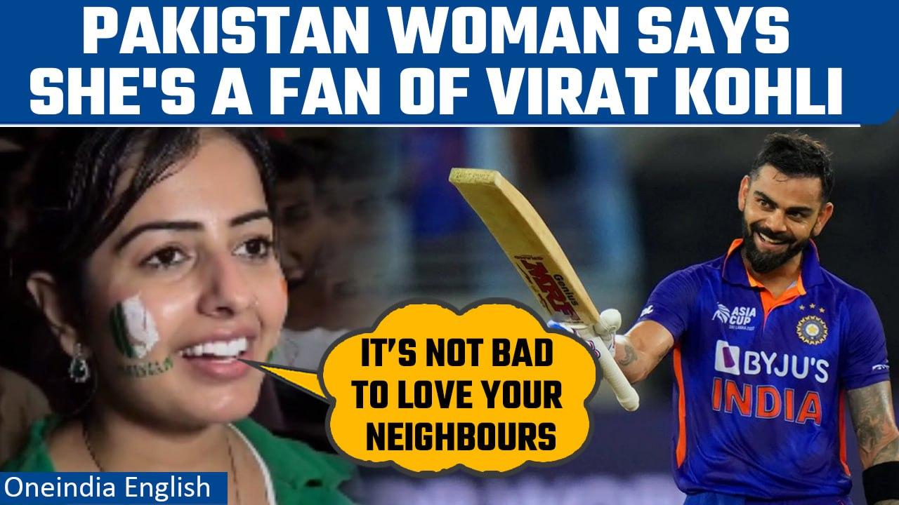 Pakistani woman professes admiration for Virat Kohli after Asia Cup match | Watch | Oneindia News