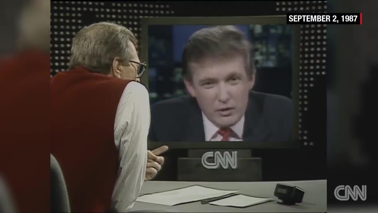 Larry King and Donald Trump September 2nd 1987