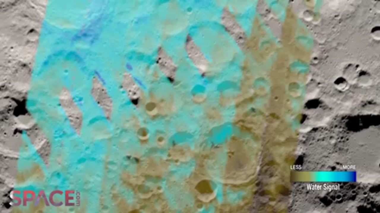 Water Distribution Near Moon’s South Pole Mapped Using NASA SOFIA Data