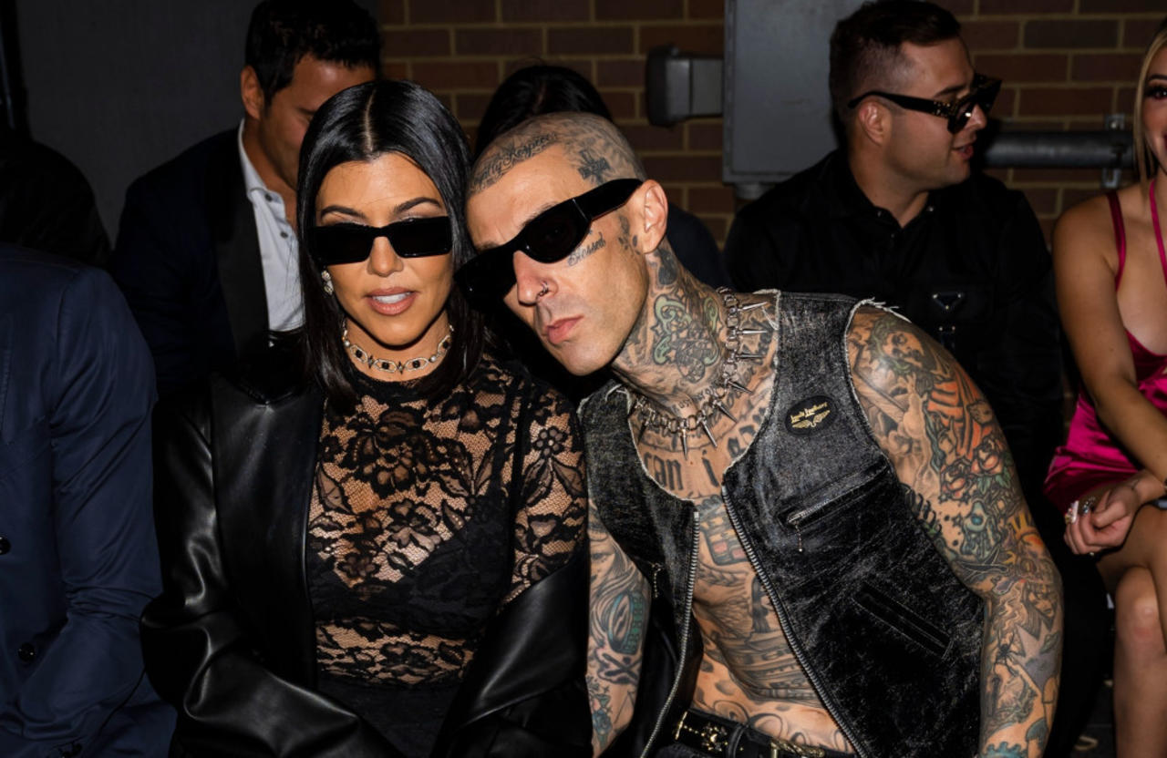 Travis Barker and Kourtney Kardashian leave hospital after he postponed his band's tour due to ‘urgent family matter’