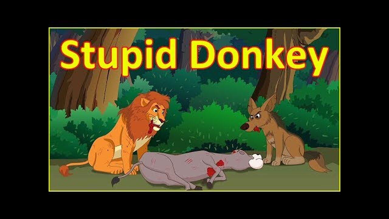 The Stupid Donkey | Moral Story | English Cartoon l Super Kidz Zone